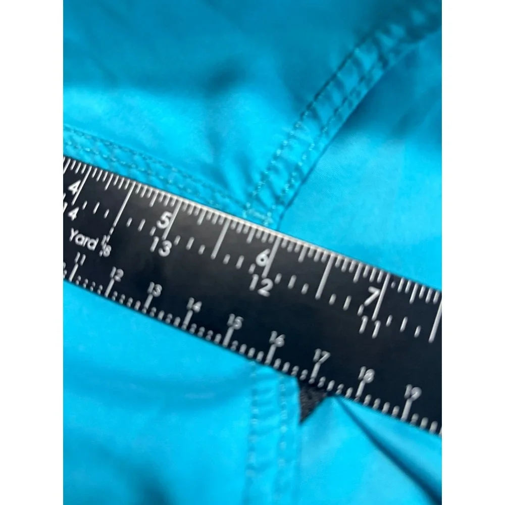 Volcom Board Shorts Medium Teal Blue Elastic Waist Drawstring Surf Trunks